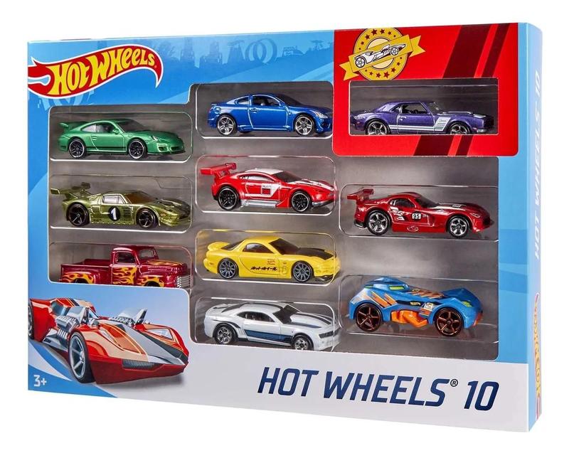 Hot Wheels Originais Pack 10 Carrinhos Sortidos 54886 Mattel